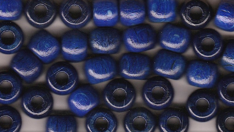 Grosslochperlen dunkelblau
