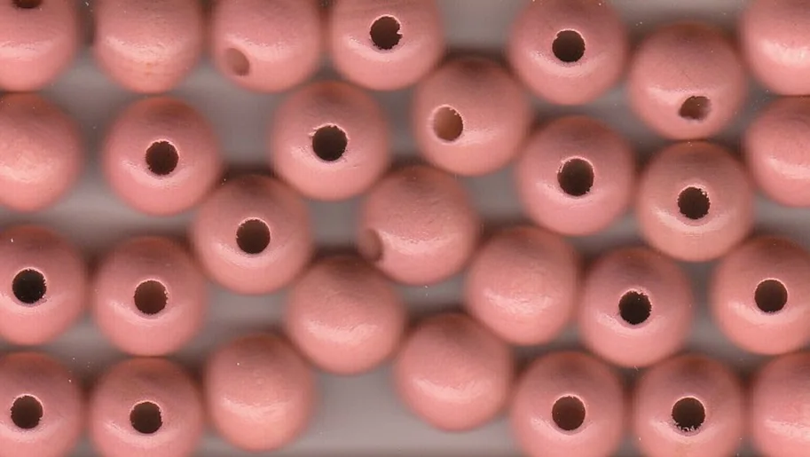 Holzperlen pink