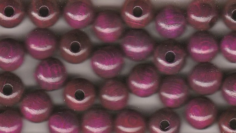 Holzperlen lila