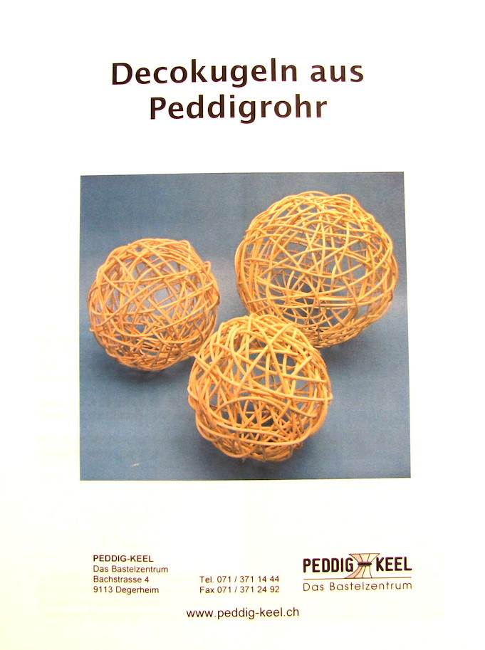 Anleitung: Decokugeln aus Peddigrohr