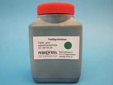 Peddigrohrbeize grün, 500 ml